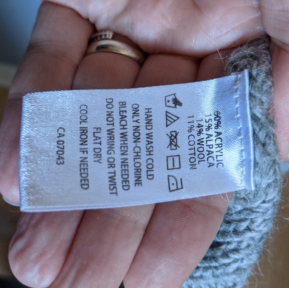 Alpaca wool blend knit cardigan - Picture 5 of 5